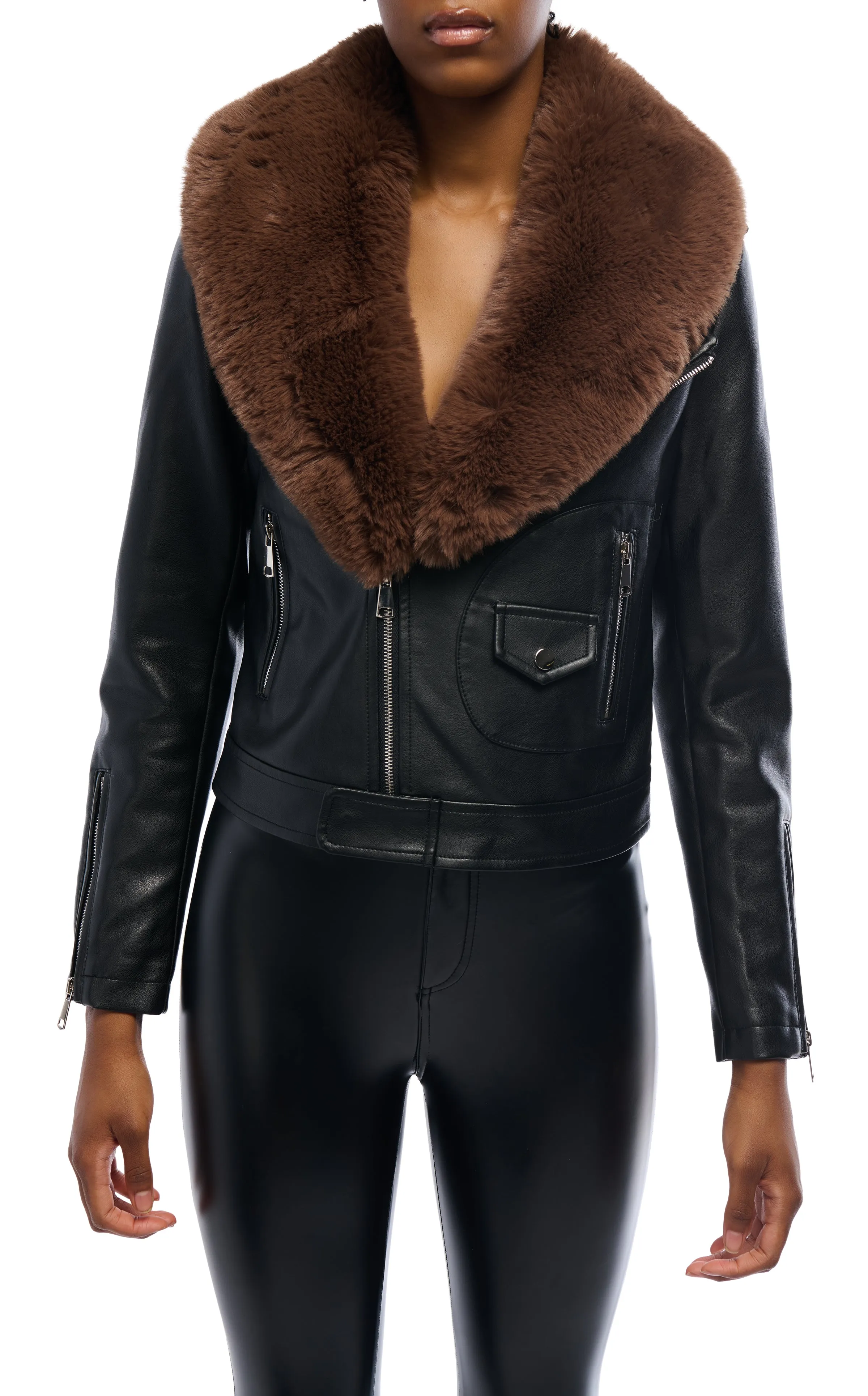 AUSSY-NEW2 FAUX FUR JACKET