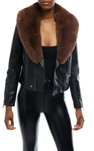 AUSSY-NEW2 FAUX FUR JACKET