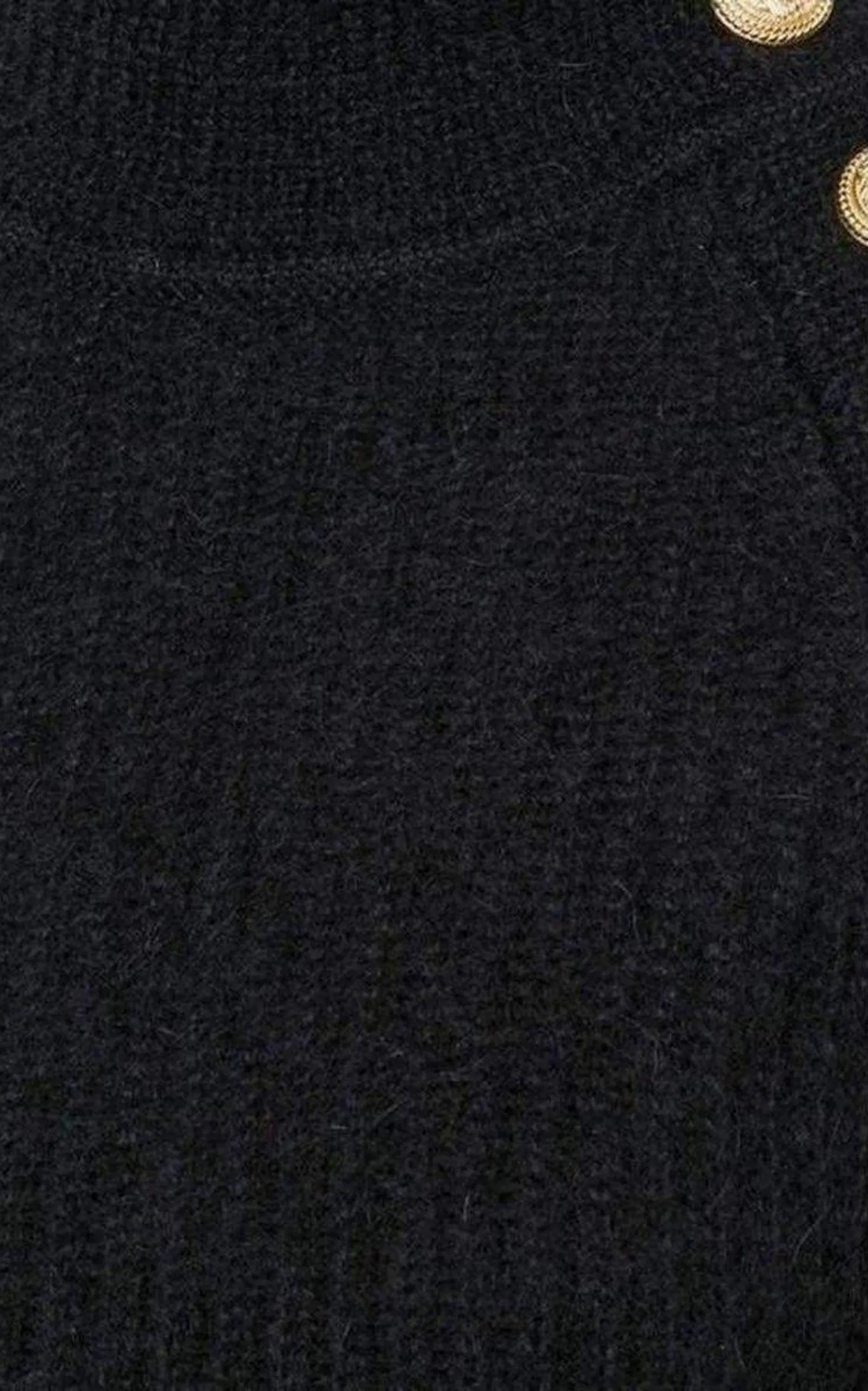 Black Mohair Wool Ribbed Turtleneck Sweater