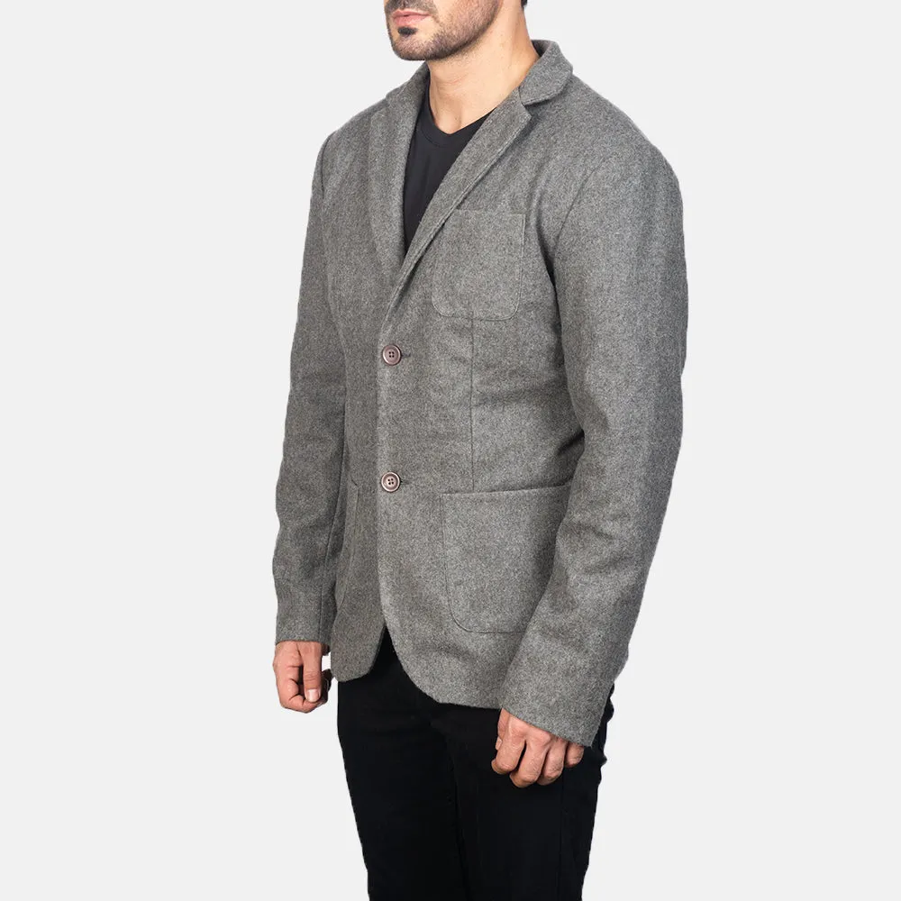 Borges Grey Wool Blazer