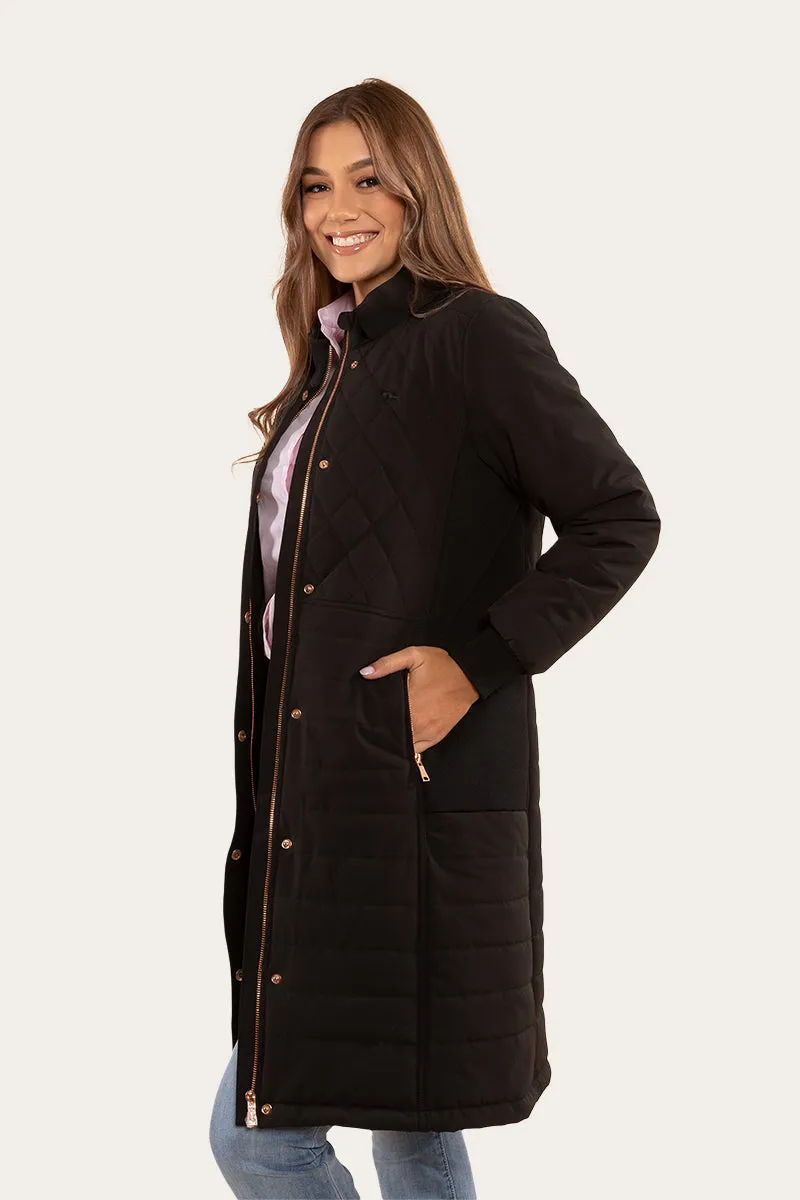 Brighton Womens Longline Puffer Jacket - Black