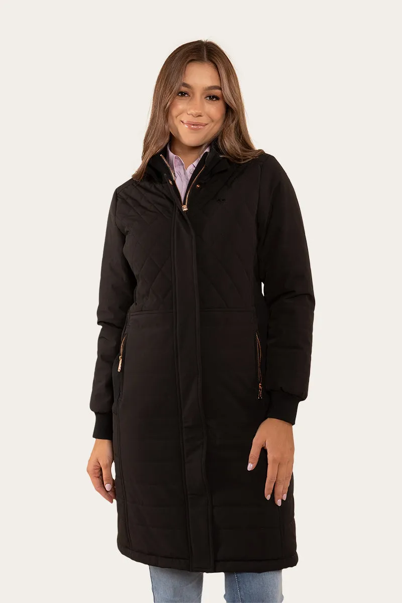 Brighton Womens Longline Puffer Jacket - Black