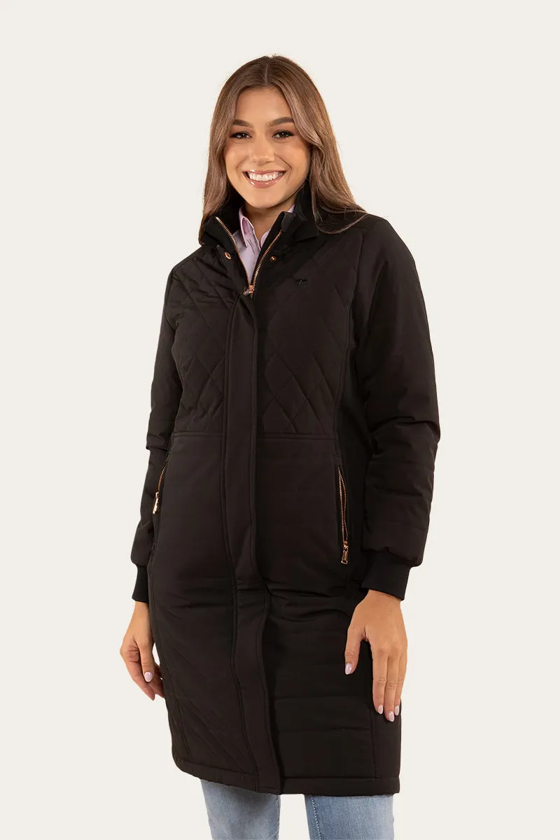 Brighton Womens Longline Puffer Jacket - Black