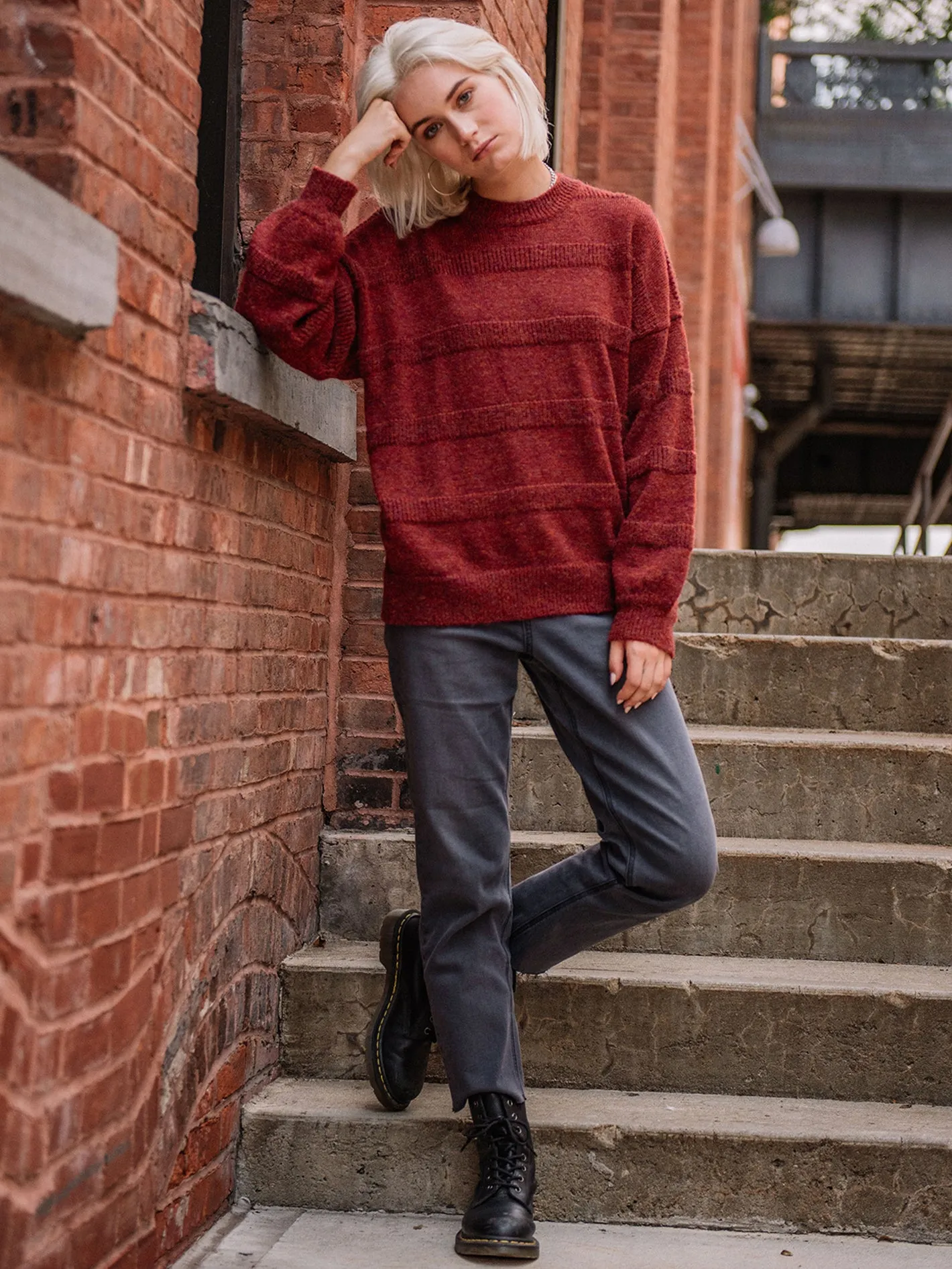 Cabability Sweater - Burgundy