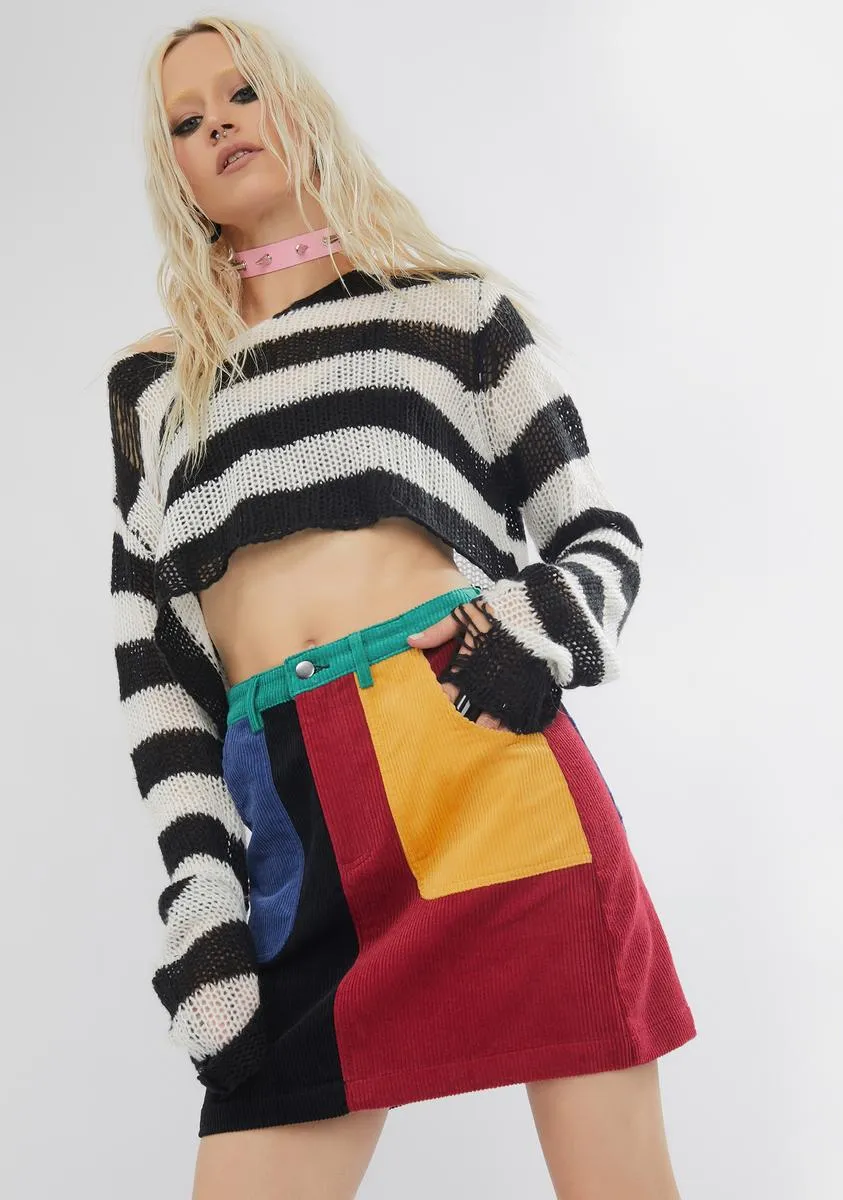 Chomper Corduroy Mini Skirt