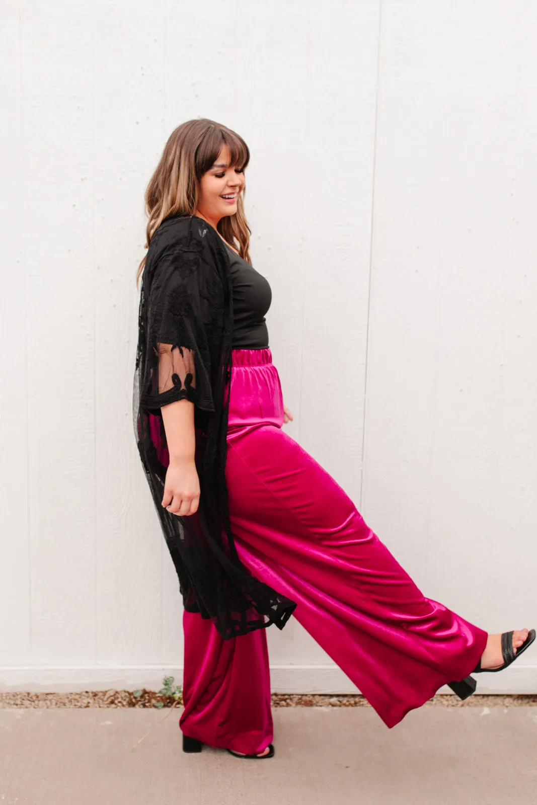 Cleo Velvet Wide Leg Pants