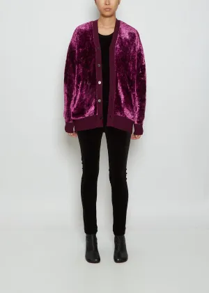 Crushed Velvet Cardigan