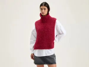 Daren sleeveless sweater (242 / W / RED DAHLIA)