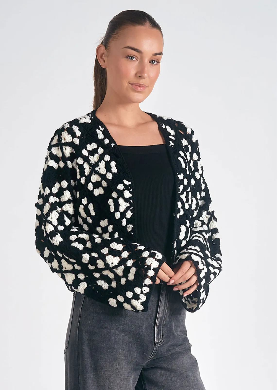 Elan Crochet Cardigan