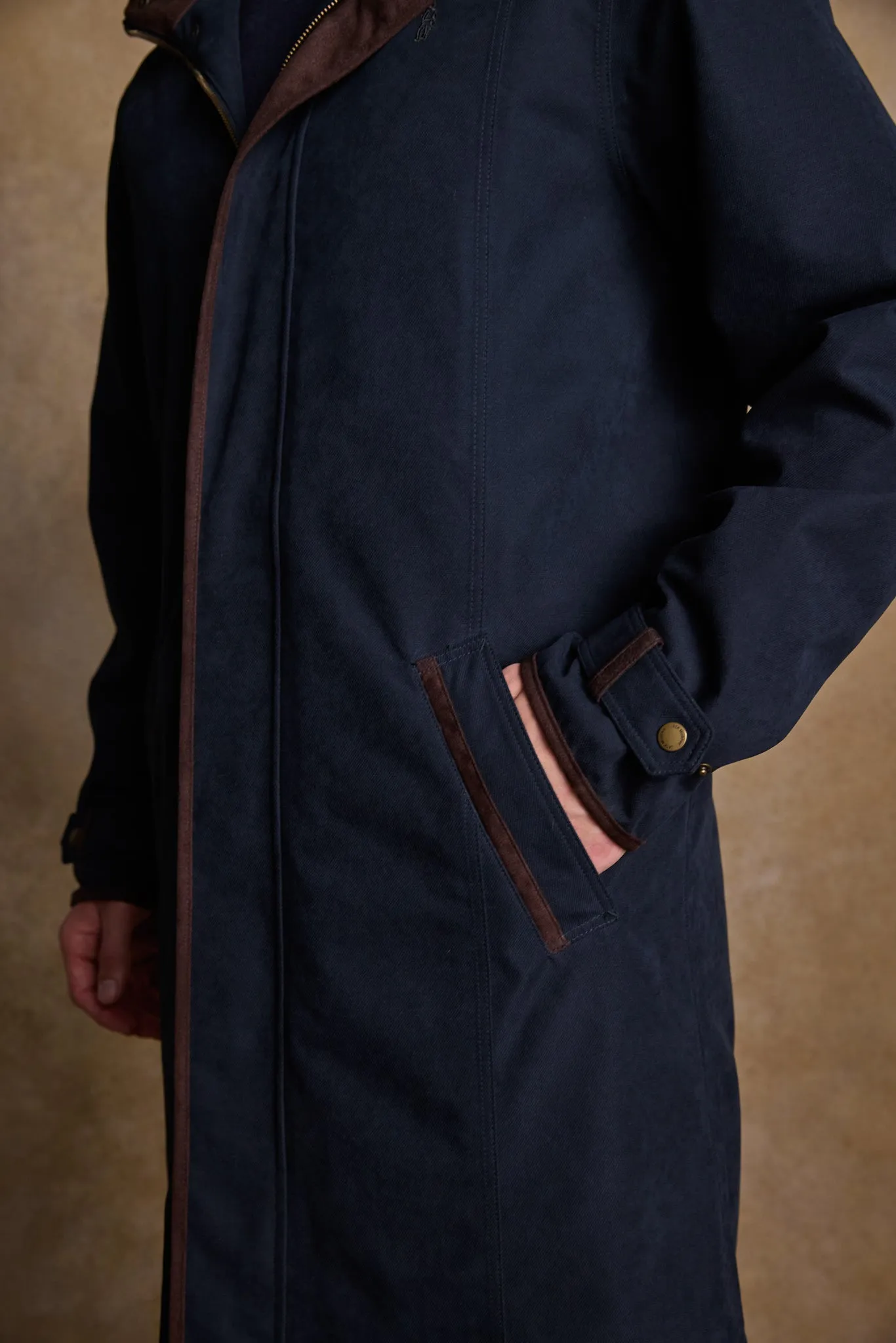 Emmet Waterproof Long Coat - Navy