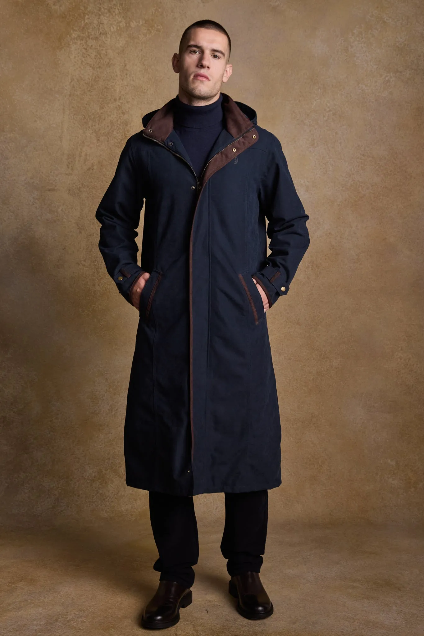 Emmet Waterproof Long Coat - Navy