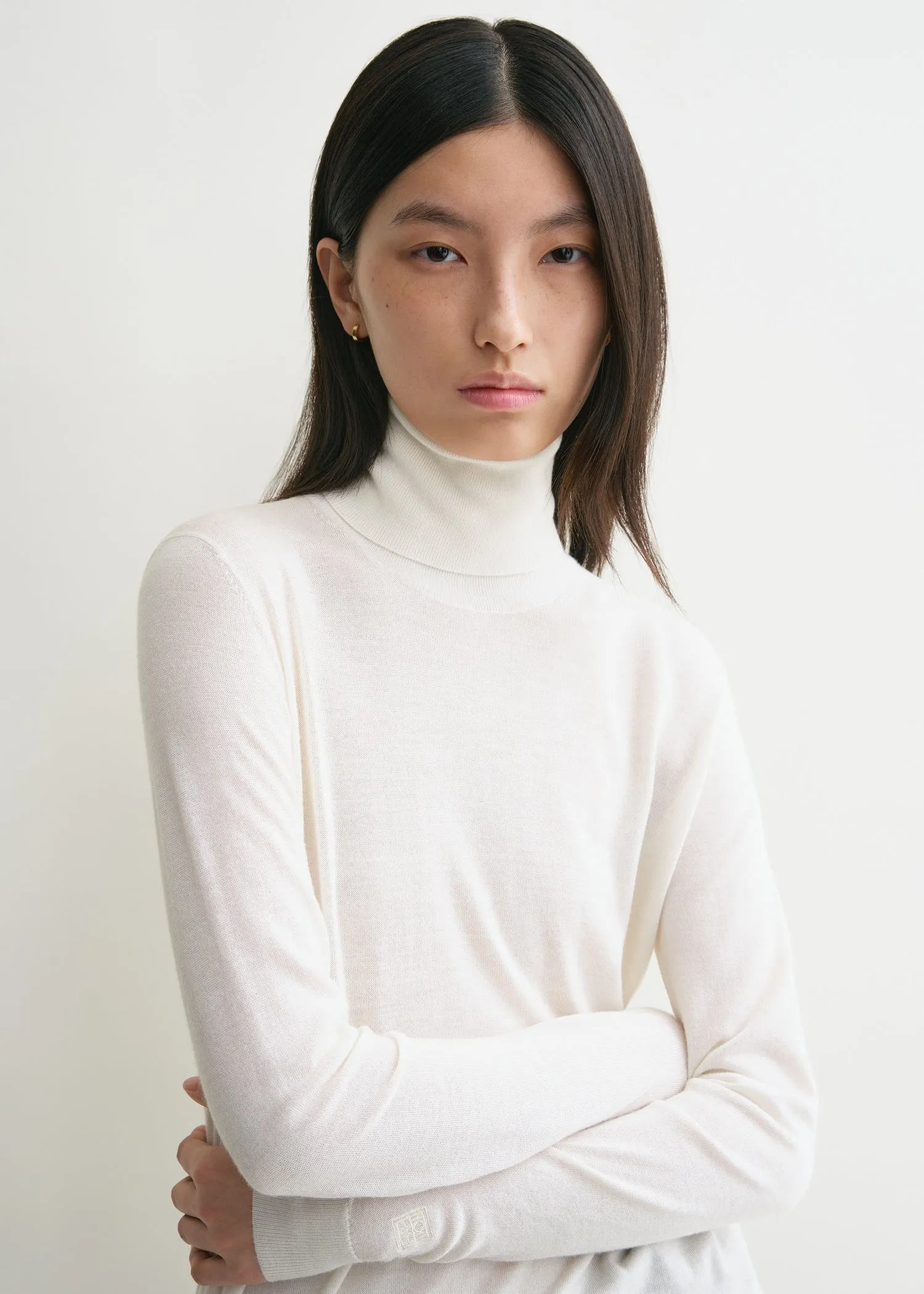 Fine turtleneck off-white