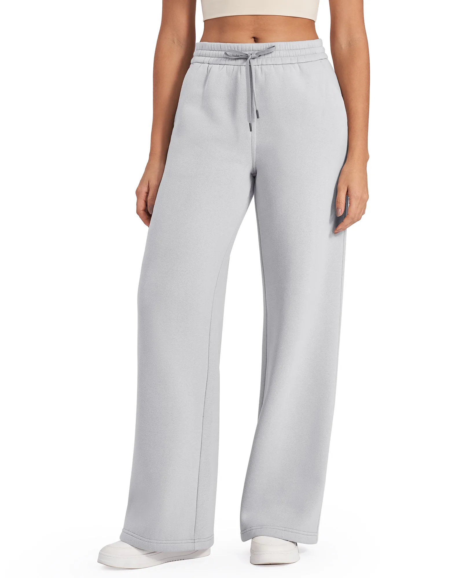 Fleece Lined Drawstring High-Waist Pants 29