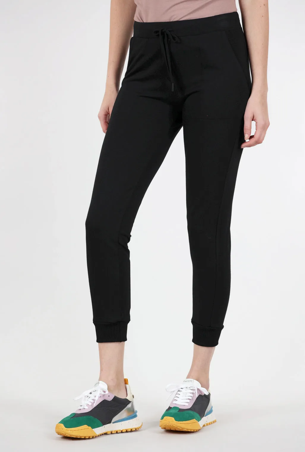 Fleece-Lined Joggers, Black