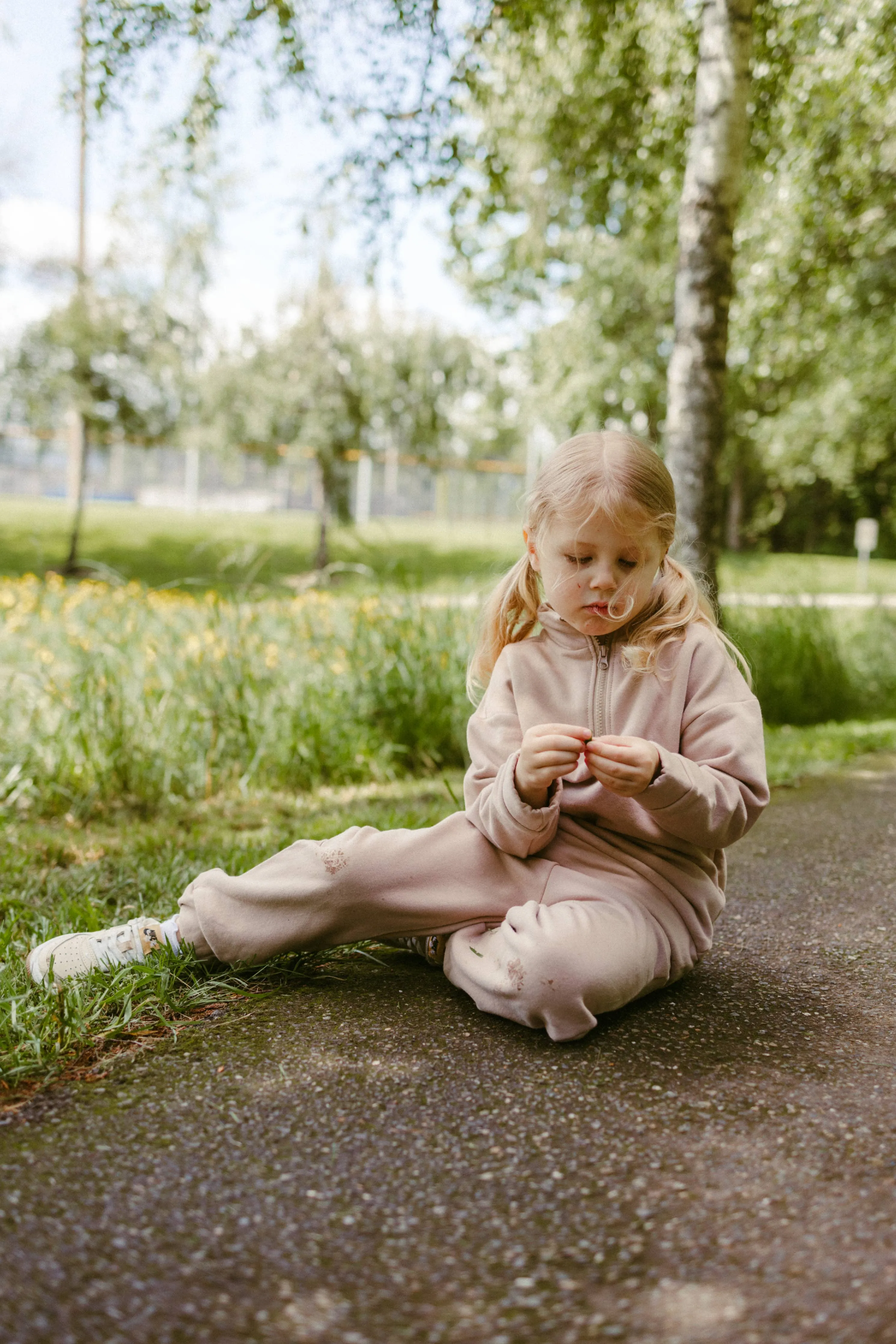 Fleece Sweatsuit Set in Taupe