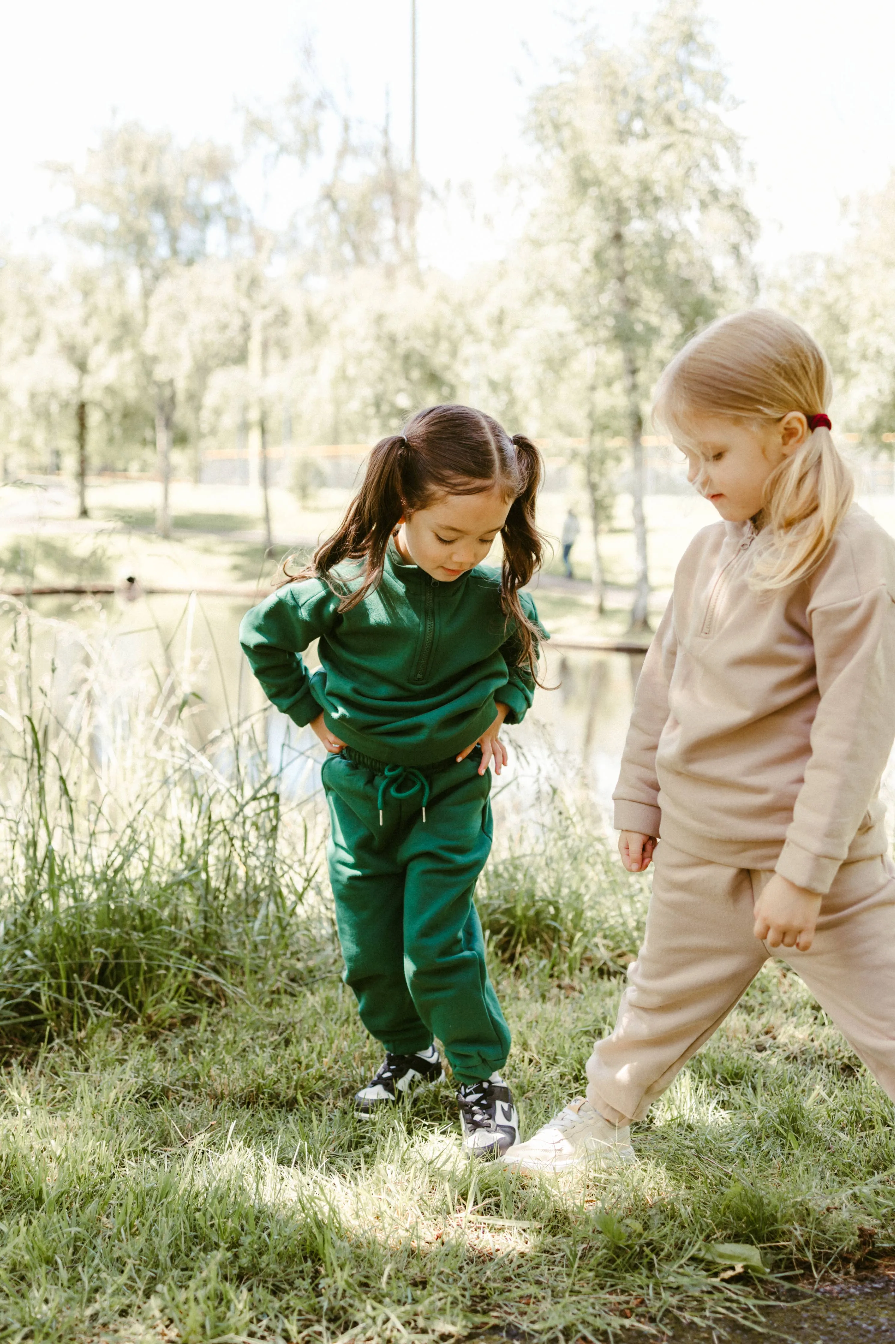 Fleece Sweatsuit Set in Taupe