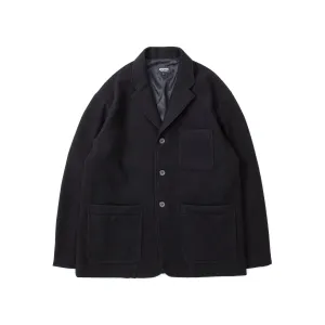 Fox J Lined Blazer Pure Wool Flannel - Midnight