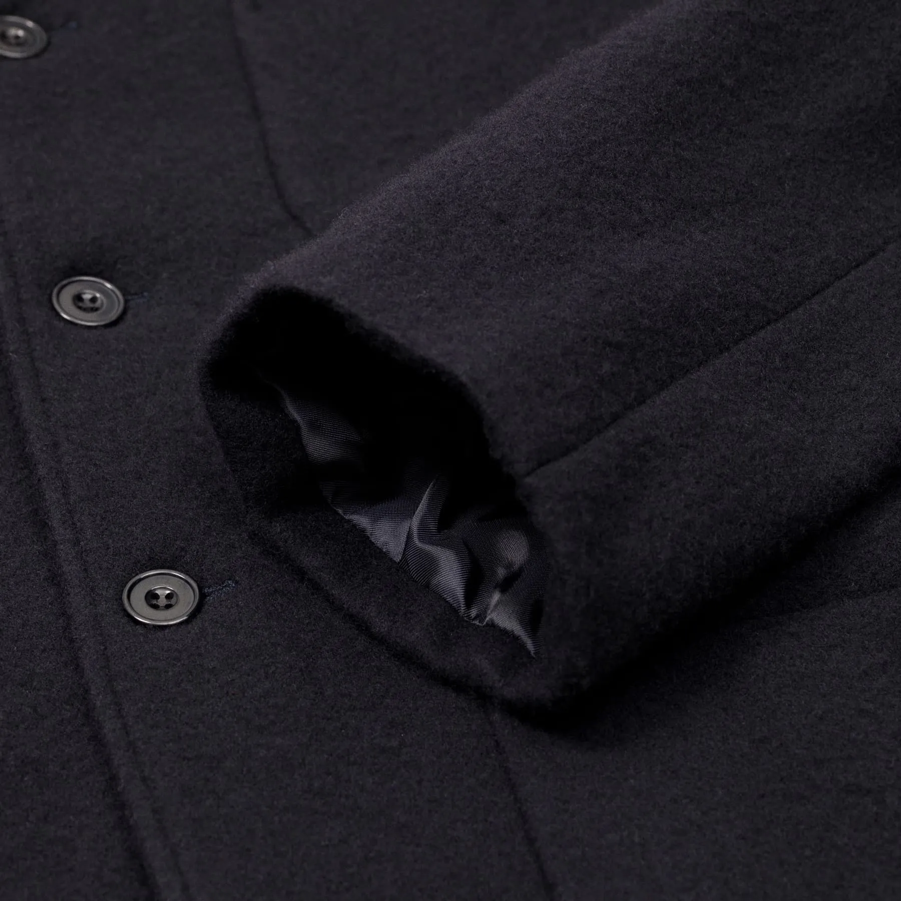 Fox J Lined Blazer Pure Wool Flannel - Midnight