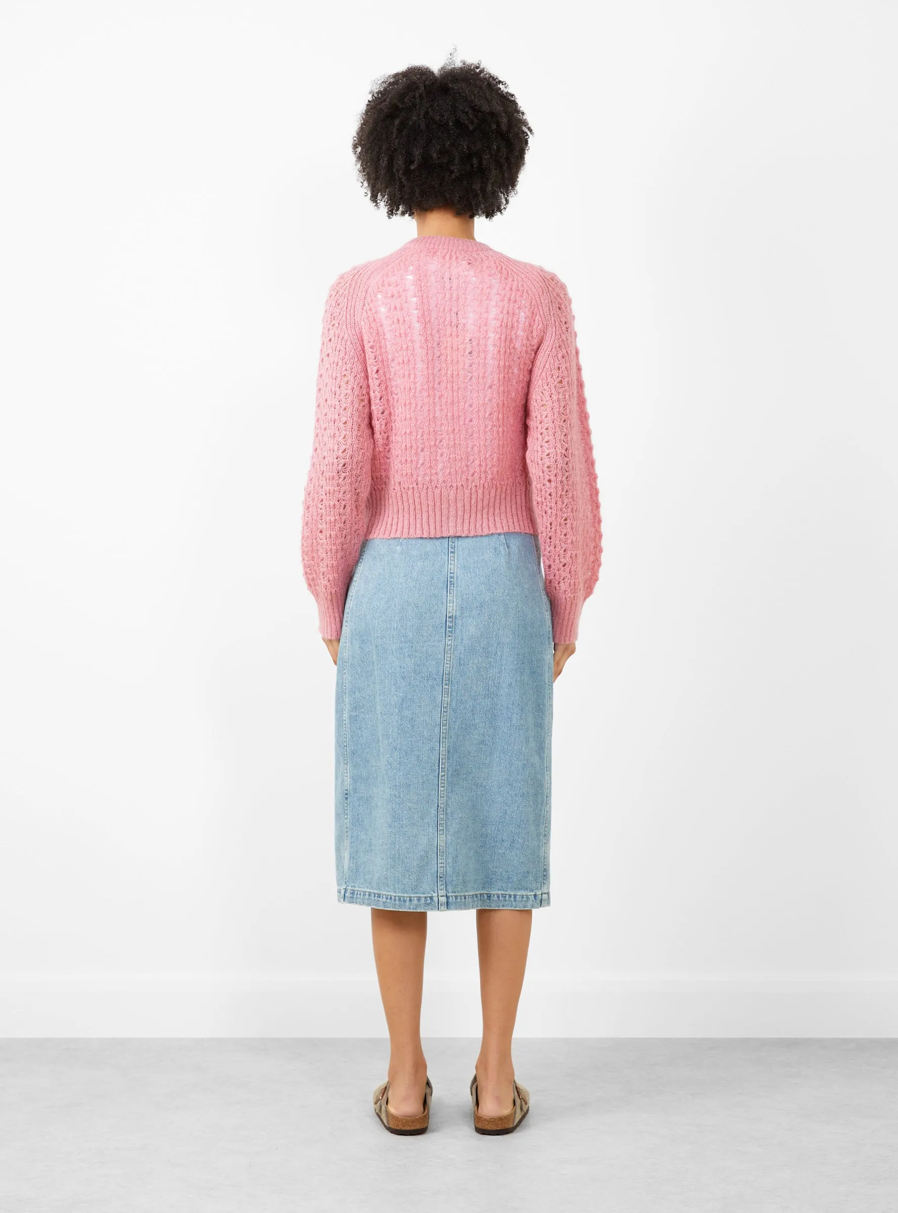 Foxtail Cardigan Pink