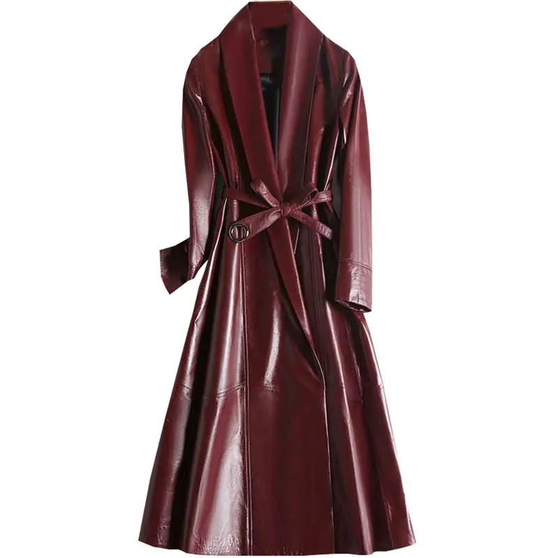 Genuine Leather Trench coat