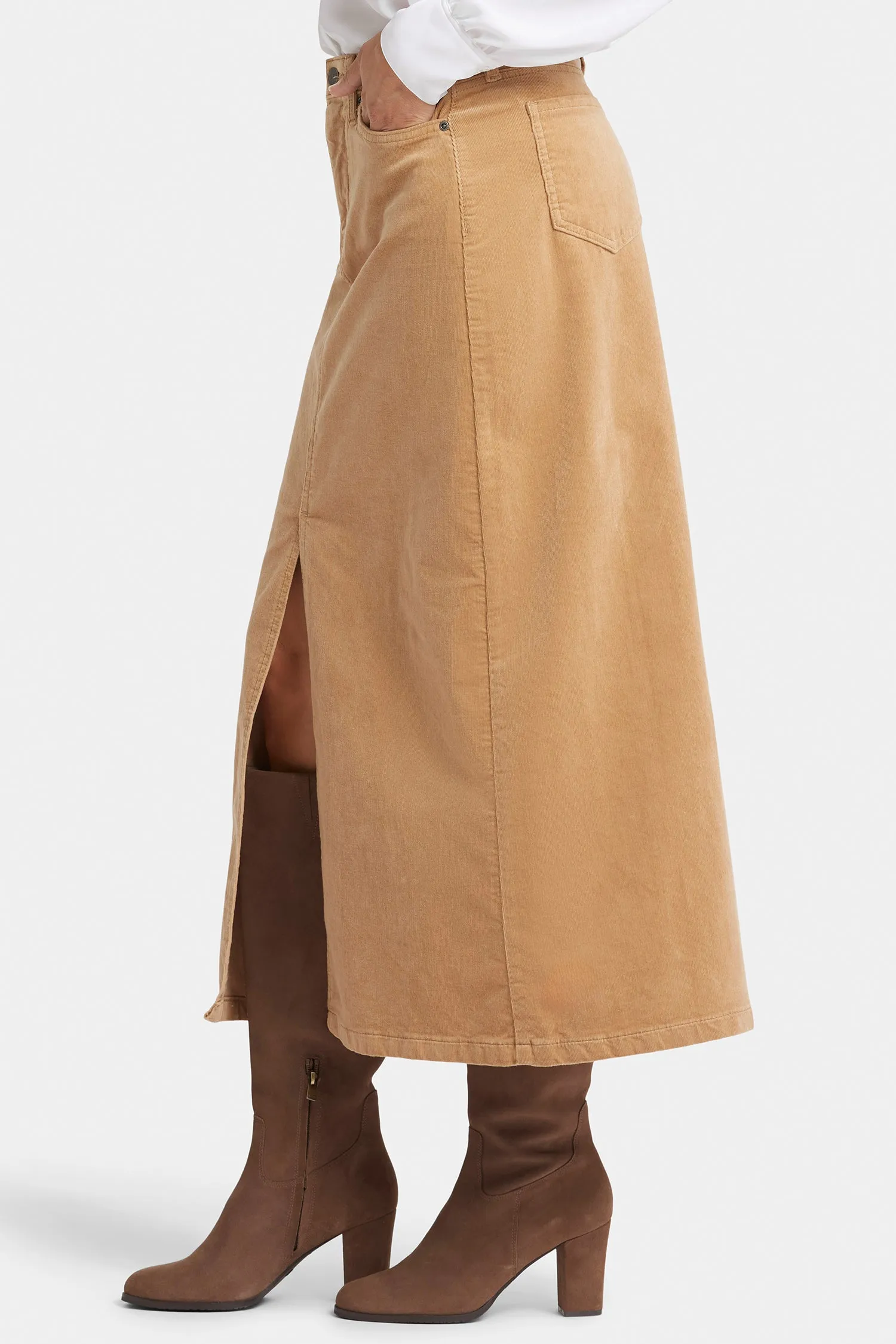 High Rise Long Skirt - Sand Dune