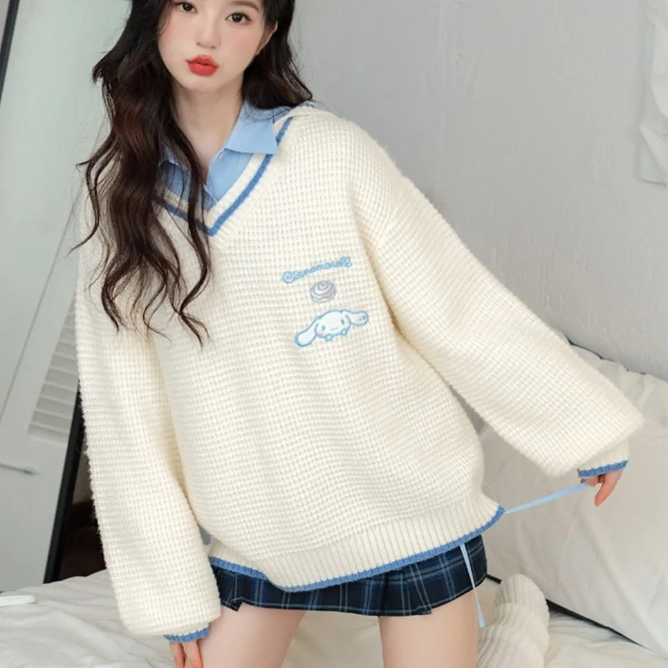 Kawaii Prepstar Sailor Pullover Sweater