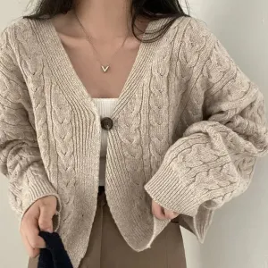 Knitted Crop Cardigan