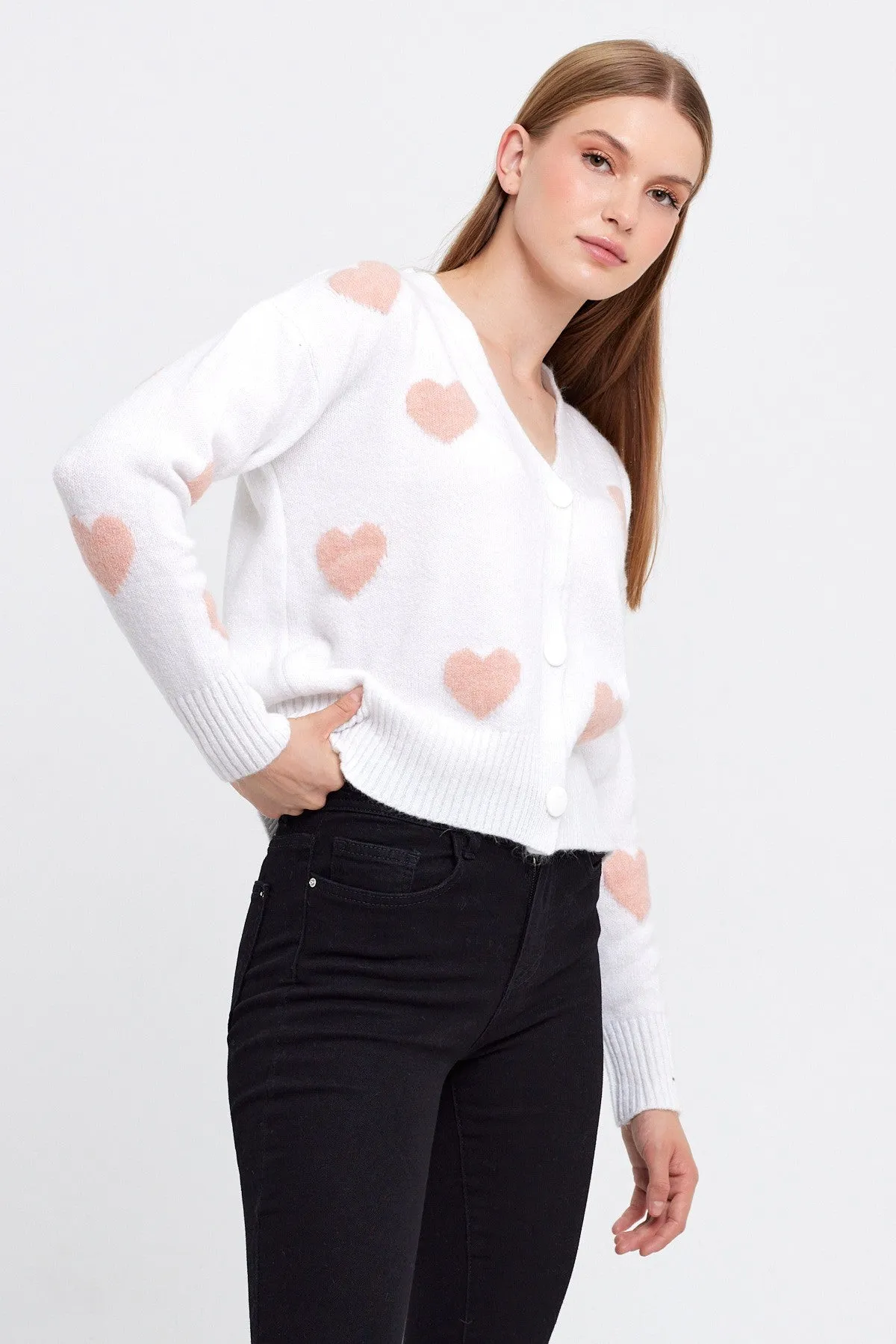 LOTS OF LOVE CARDIGAN SWEATER