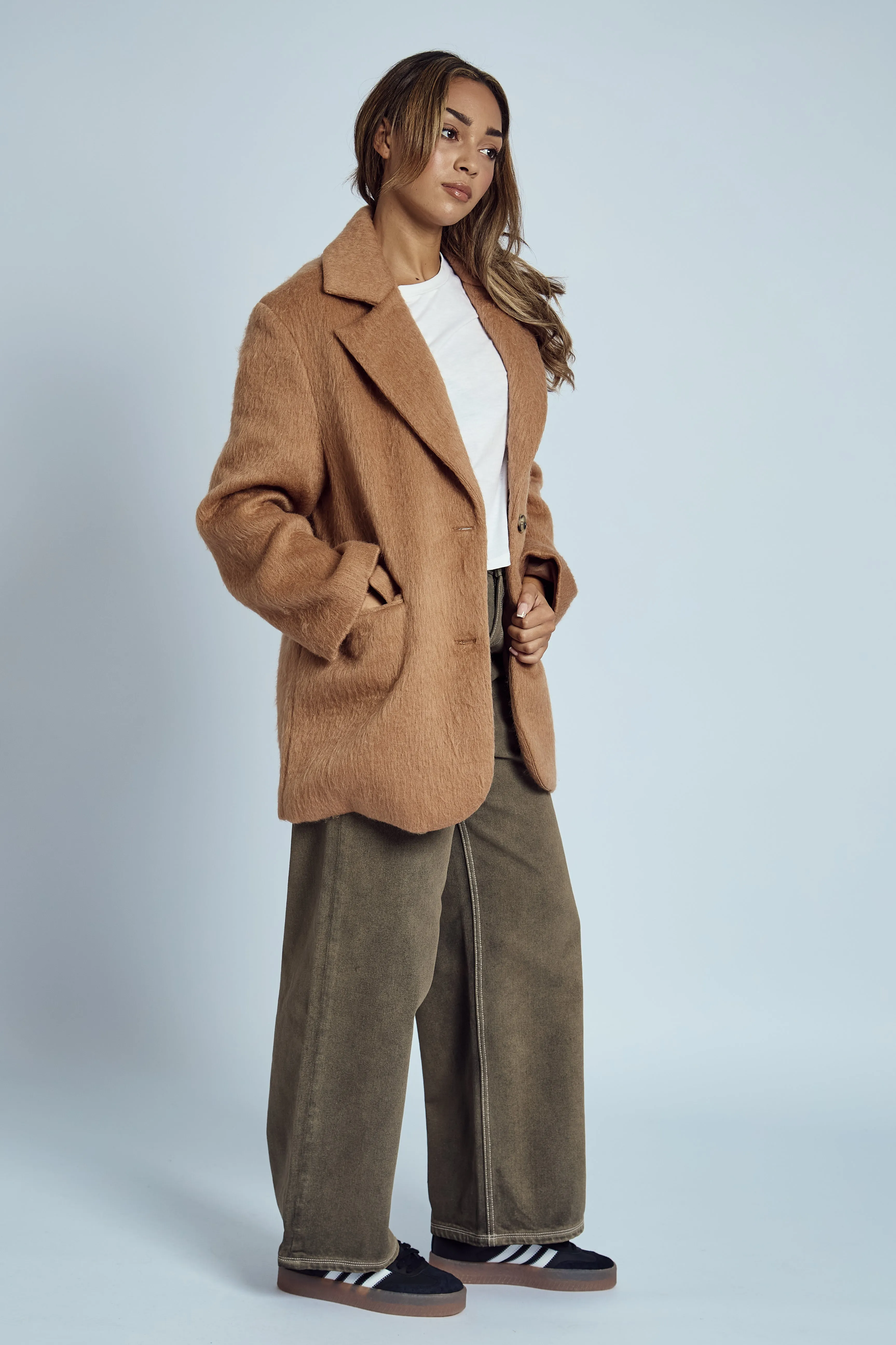 MARGOT BRUSHED WOOL BLAZER