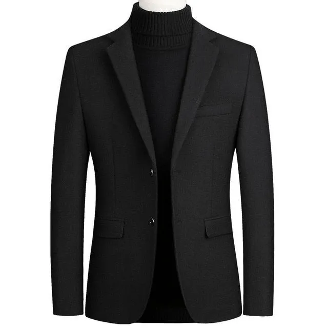 Men's Wool Suit Coat Wool Blends Casual Blazers