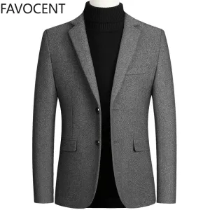 Men's Wool Suit Coat Wool Blends Casual Blazers