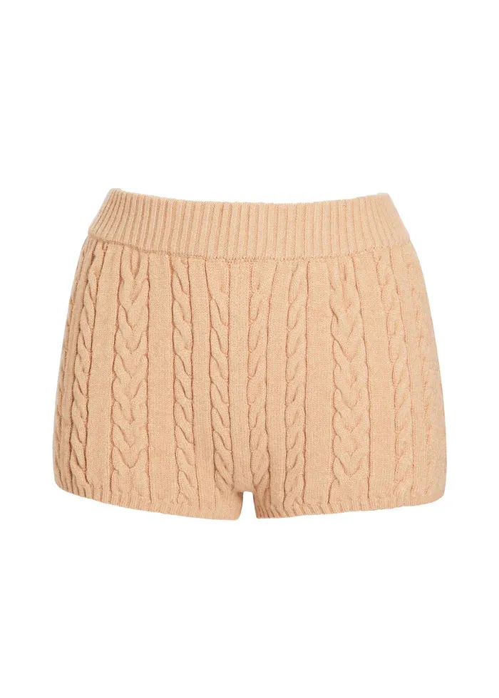 MOLLY CABLE KNIT HOT SHORT