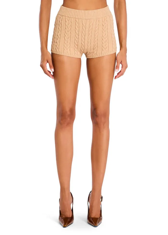 MOLLY CABLE KNIT HOT SHORT