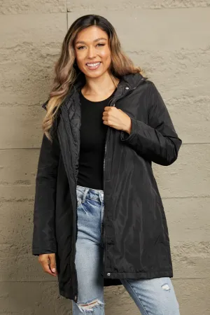 Monique Faux Fur Trim Hooded Puffer Jacket