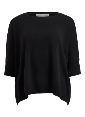 Nadine Cashmere Boxy Pullover Black