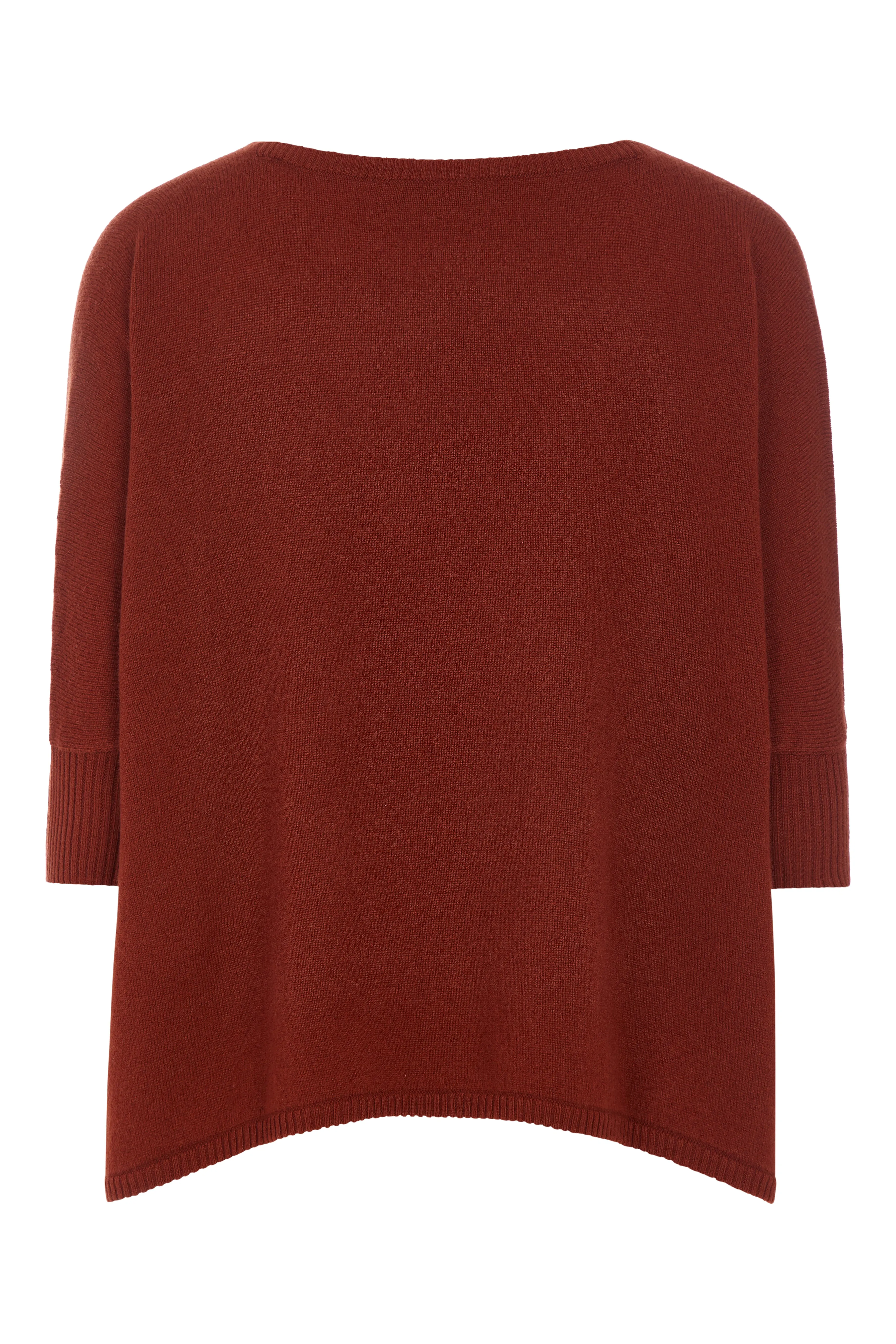 Nadine Cashmere Boxy Pullover Spice