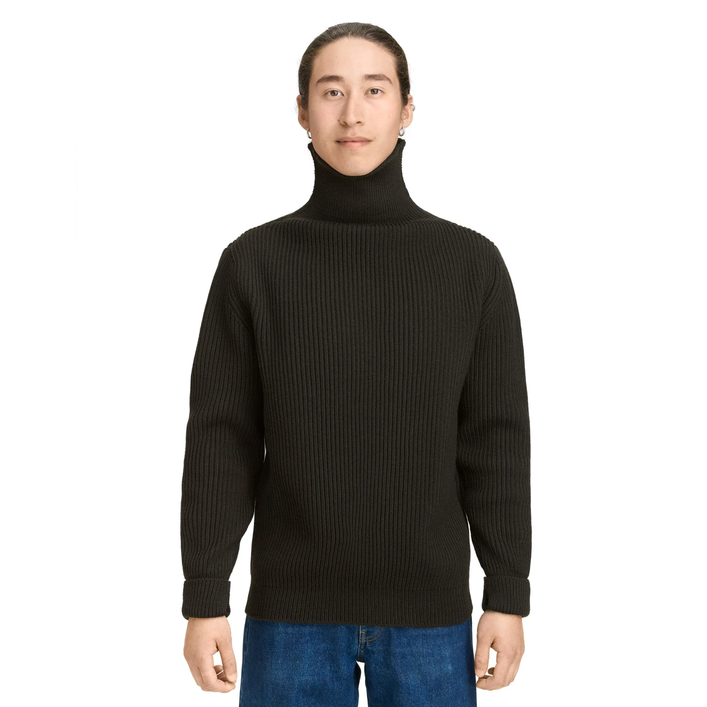 Navy Turtleneck Light Indigo