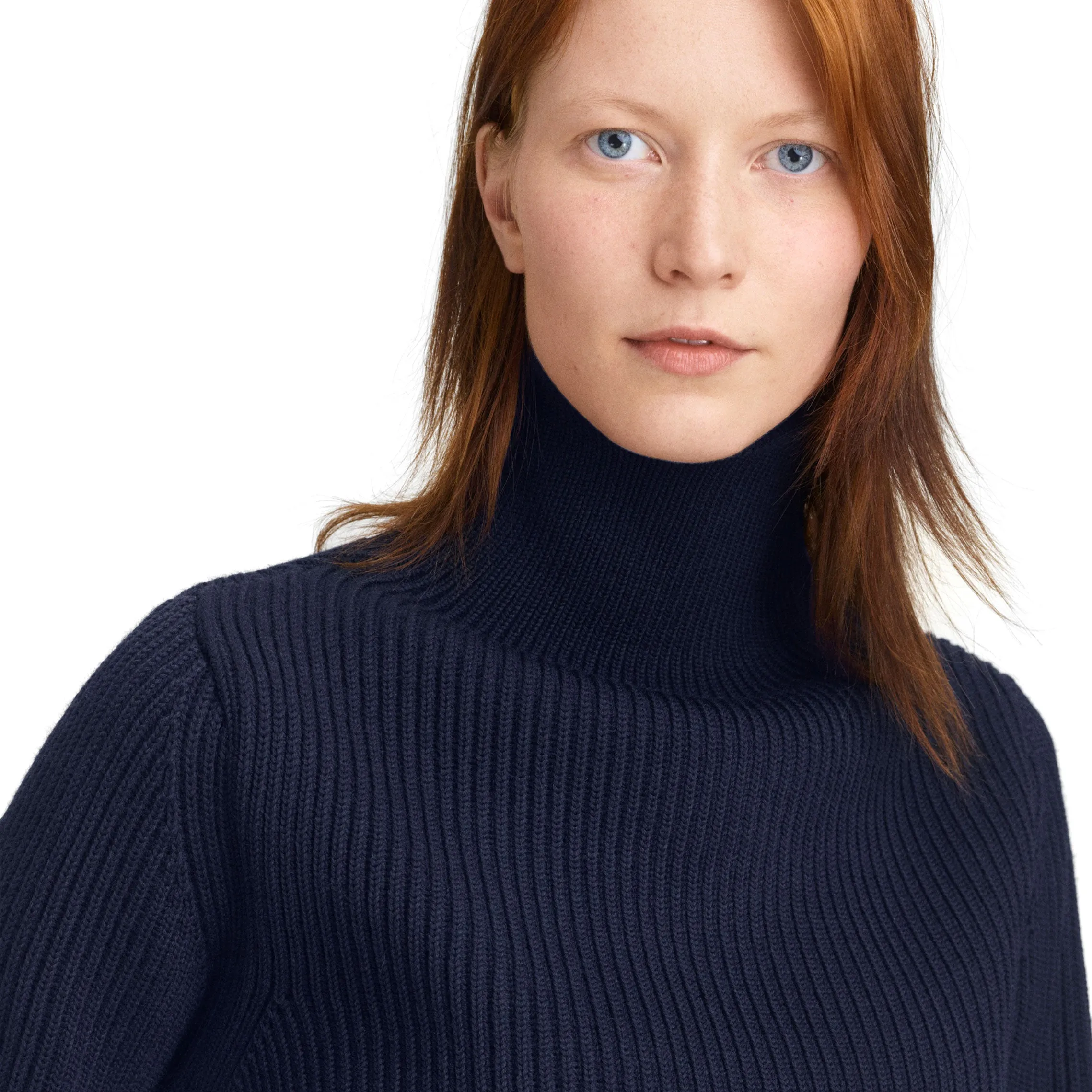 Navy Turtleneck Light Indigo