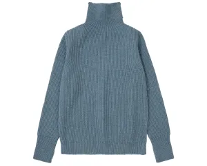 Navy Turtleneck Light Indigo