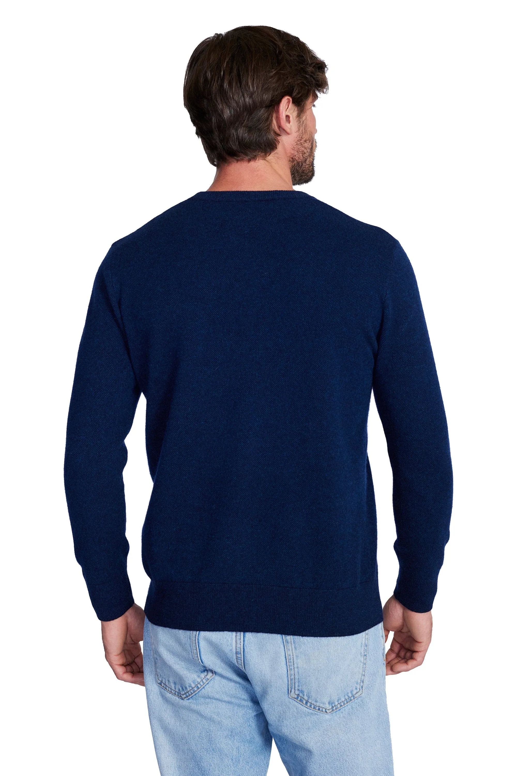 Plainweave Cashmere Sweater for Men