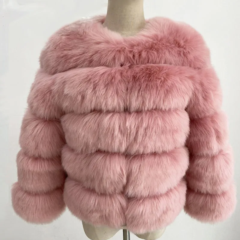 Plush Hot Pink Faux Fur Jacket