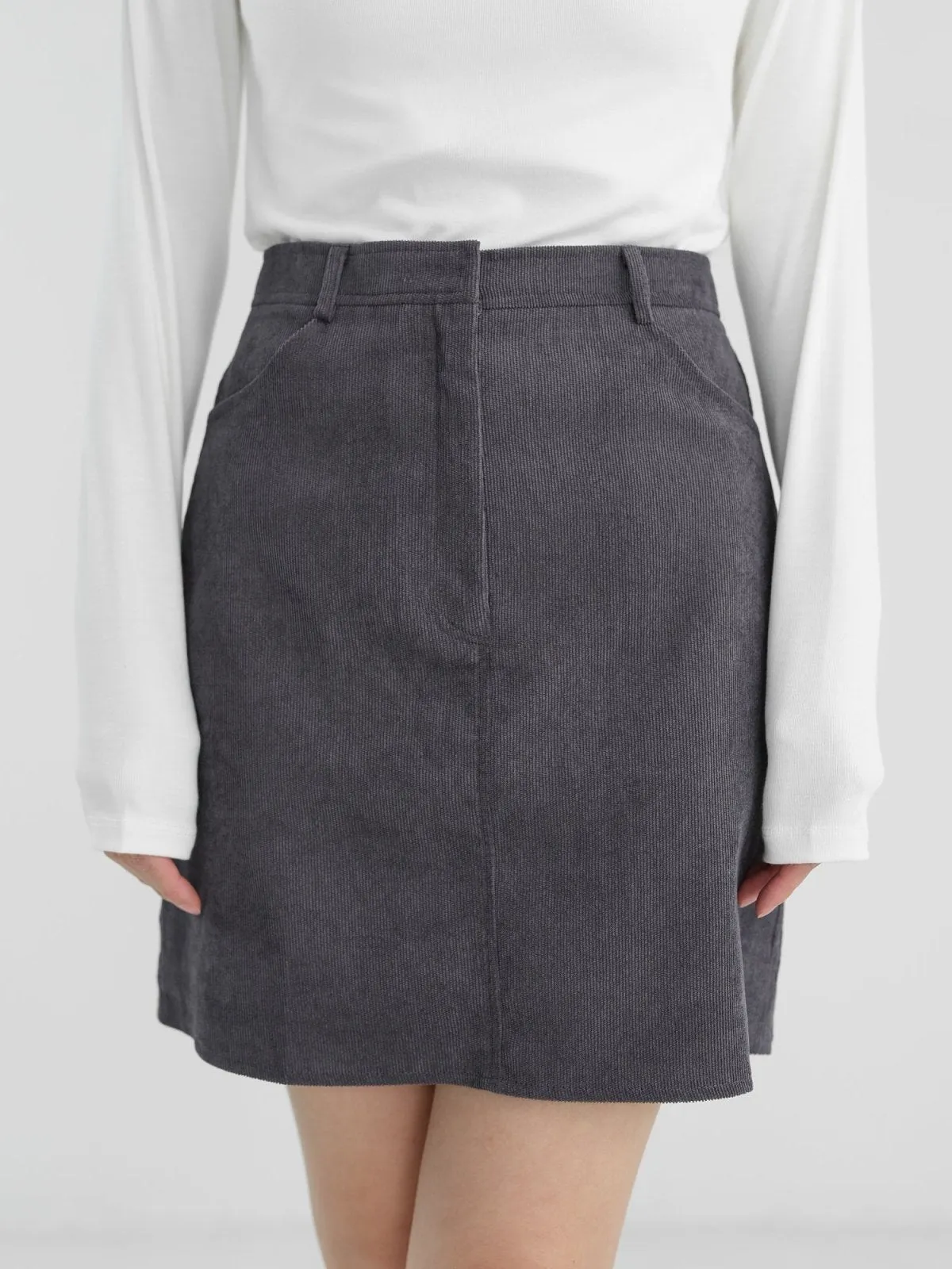 Raven Corduroy Mini Skirt*