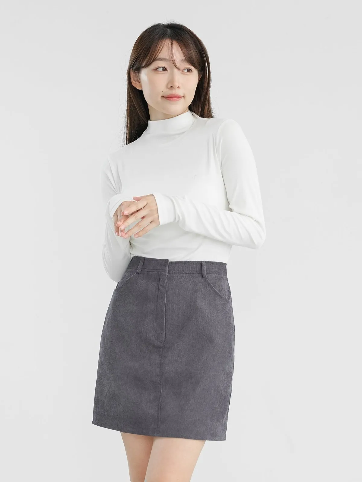 Raven Corduroy Mini Skirt*