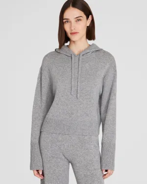 Relaxed Wool and Cashmere Knit Hoodie