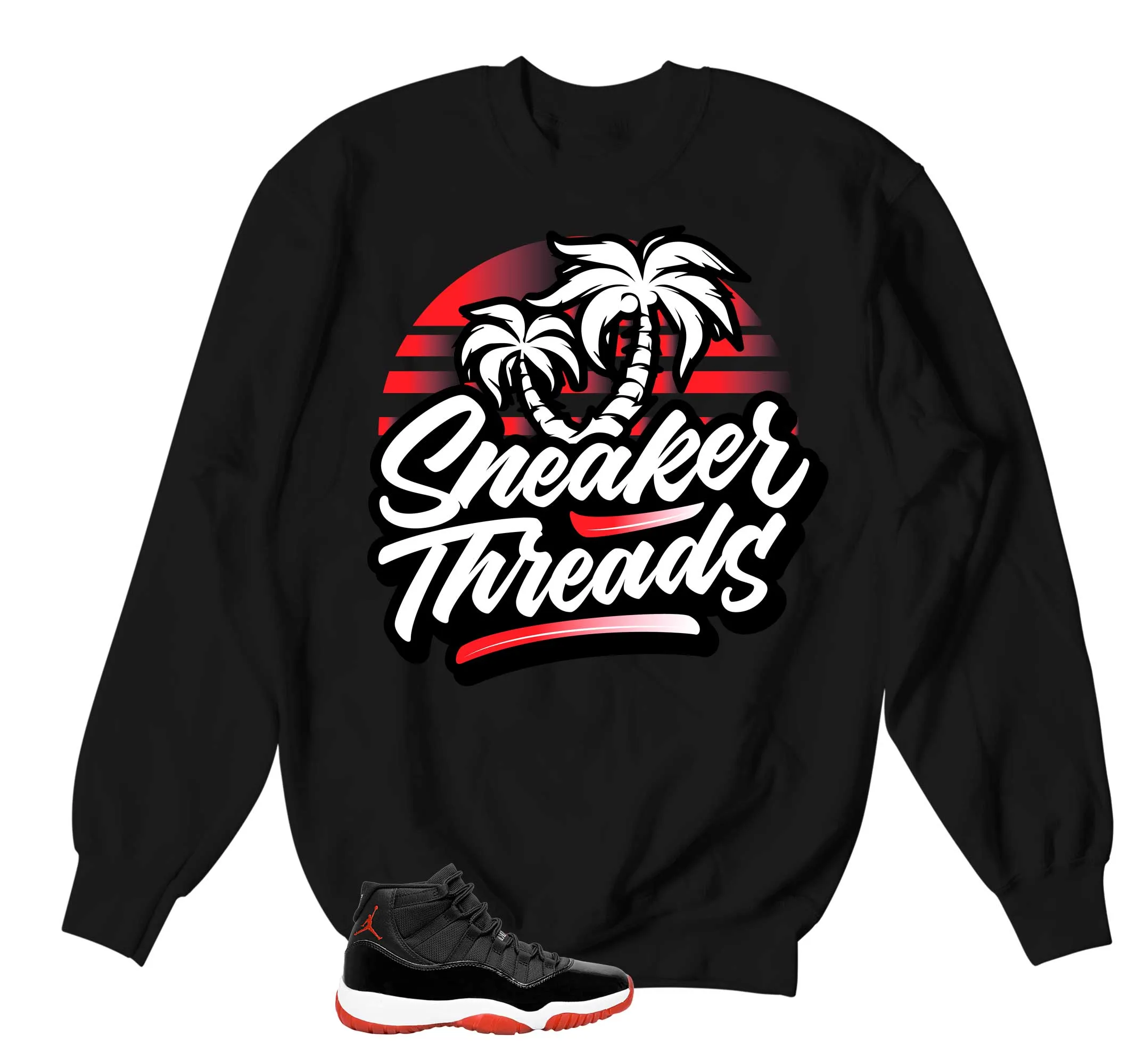 Retro 11 Bred ST Palms Sweater