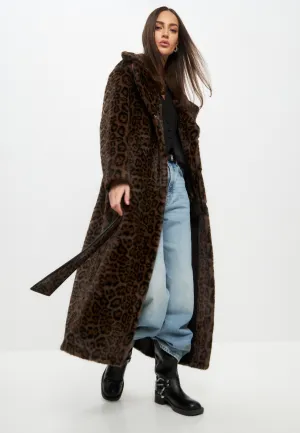 Reversible Long Winter Faux Fur Coat