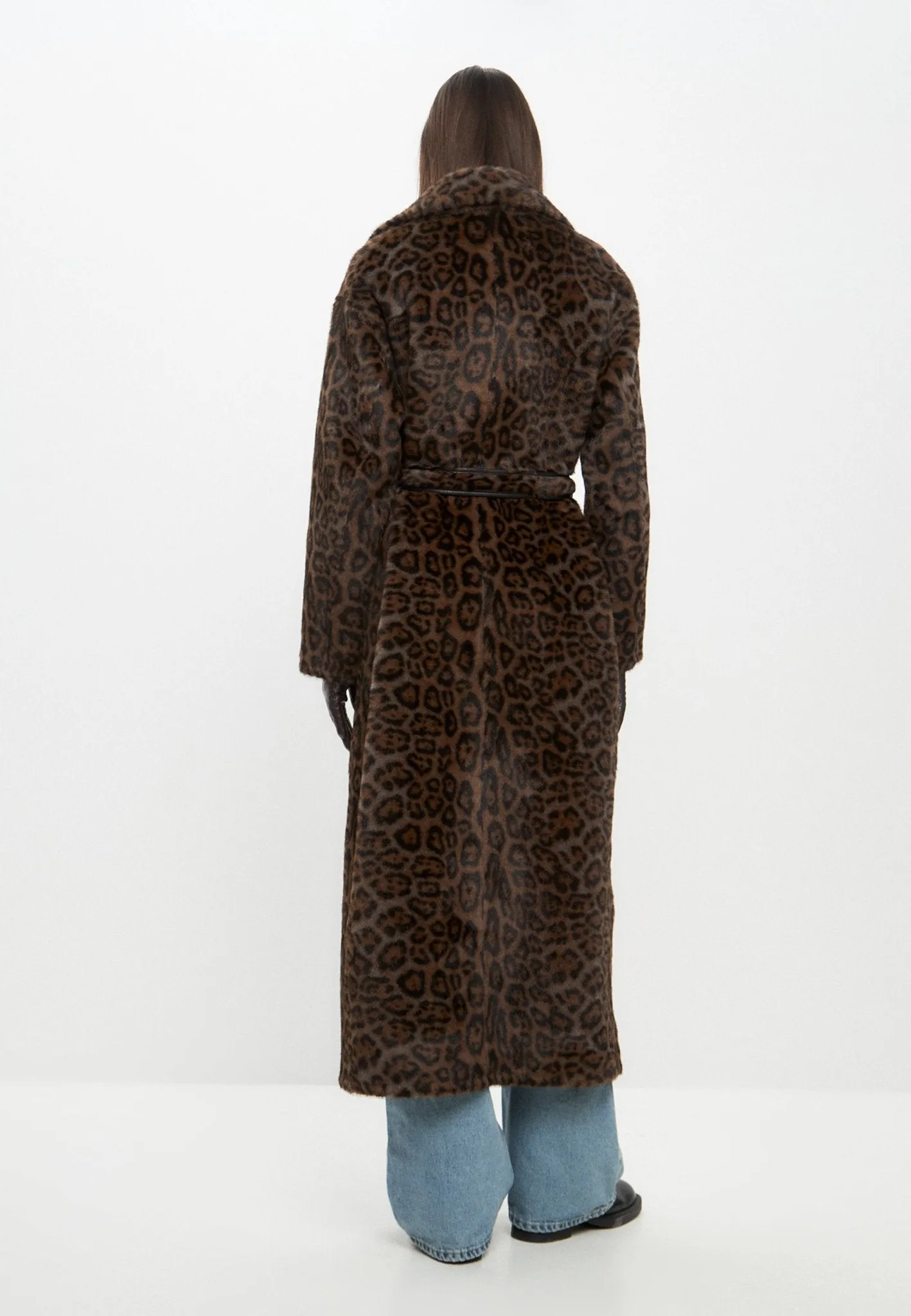 Reversible Long Winter Faux Fur Coat