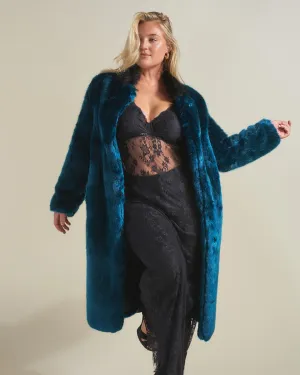 Royal Wolf Luxe Calf Length Faux Fur Coat | Women's