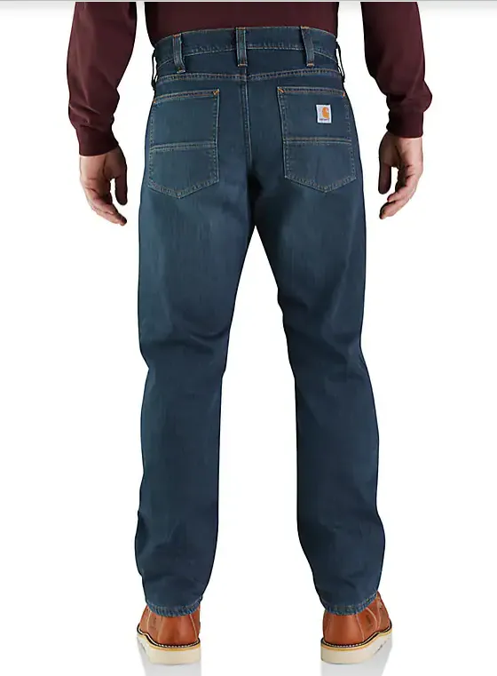 Rugged Flex Relaxed Fit Fleece-Lined 5-Pocket Jeans