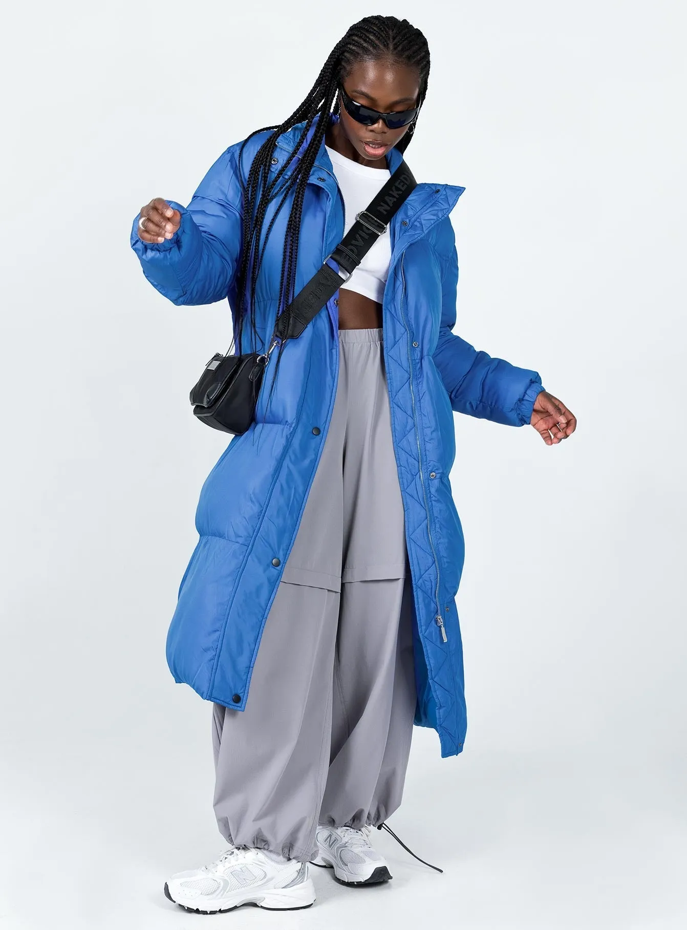 Sanni Longline Puffer Jacket Blue